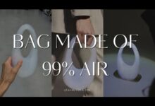 Photo of Самая лёгкая в мире сумка на 99 процентов состоит из воздуха и весит всего 37 граммов (2 фото + видео)